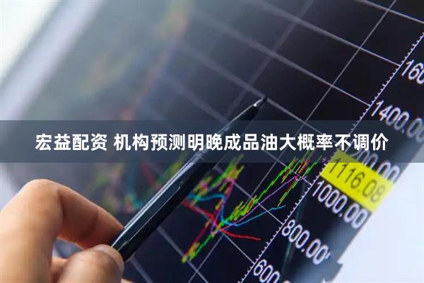 宏益配资 机构预测明晚成品油大概率不调价