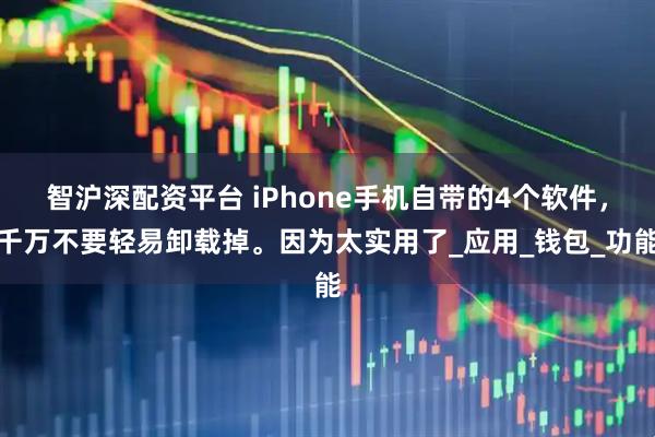 智沪深配资平台 iPhone手机自带的4个软件，千万不要轻易卸载掉。因为太实用了_应用_钱包_功能